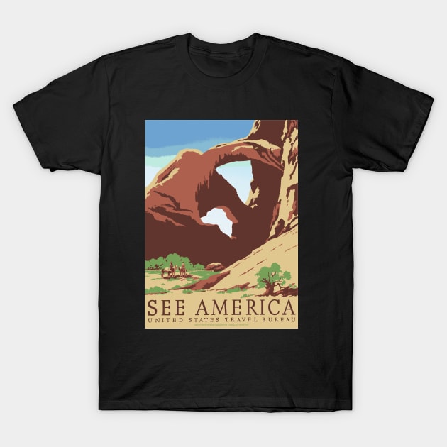 See America Travel Design T-Shirt by RockettGraph1cs